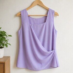 Lilac Ruffle Blouse
